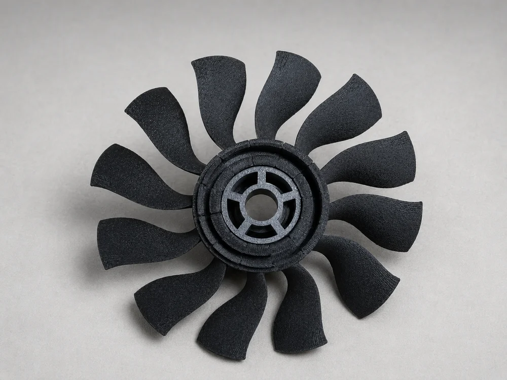 PA11 SLS parts for ductile and impact-resistant applications