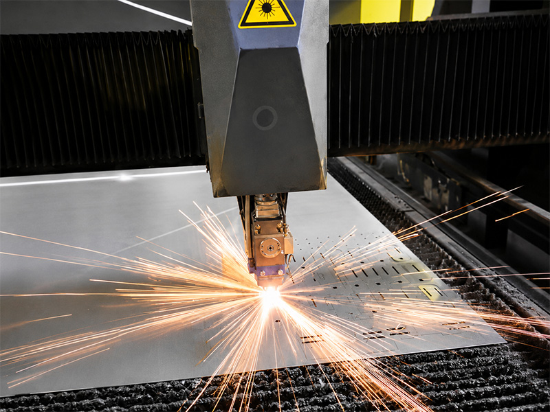 laser cutting process for custom sheet metal parts