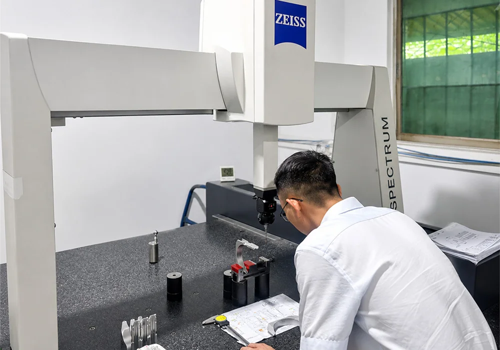 Quality inspection support for custom precision parts