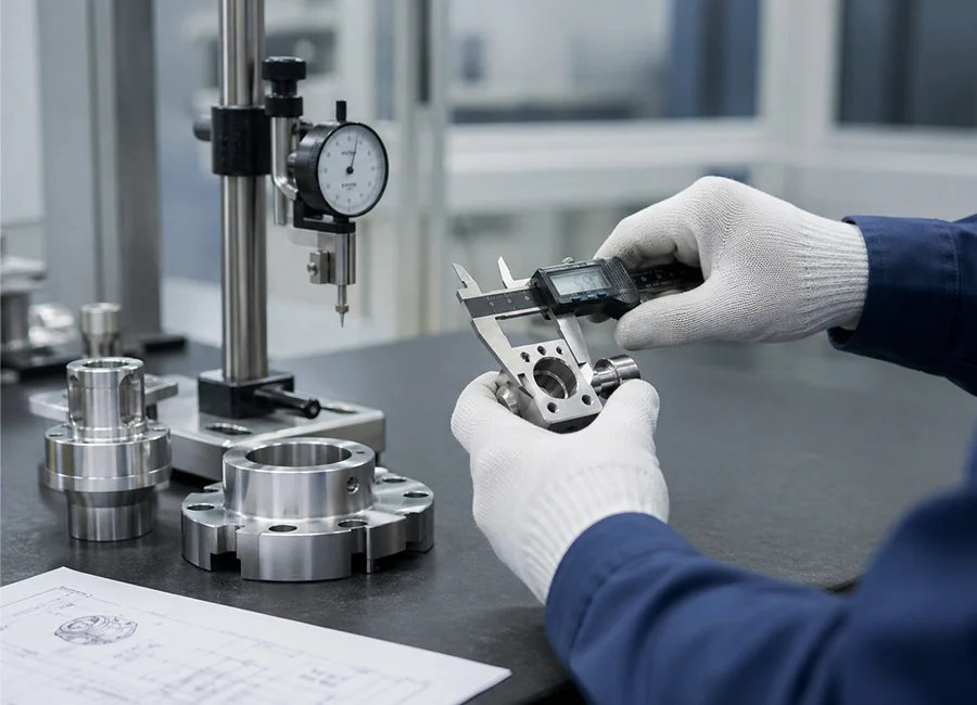 Quality inspection for custom precision parts manufacturing