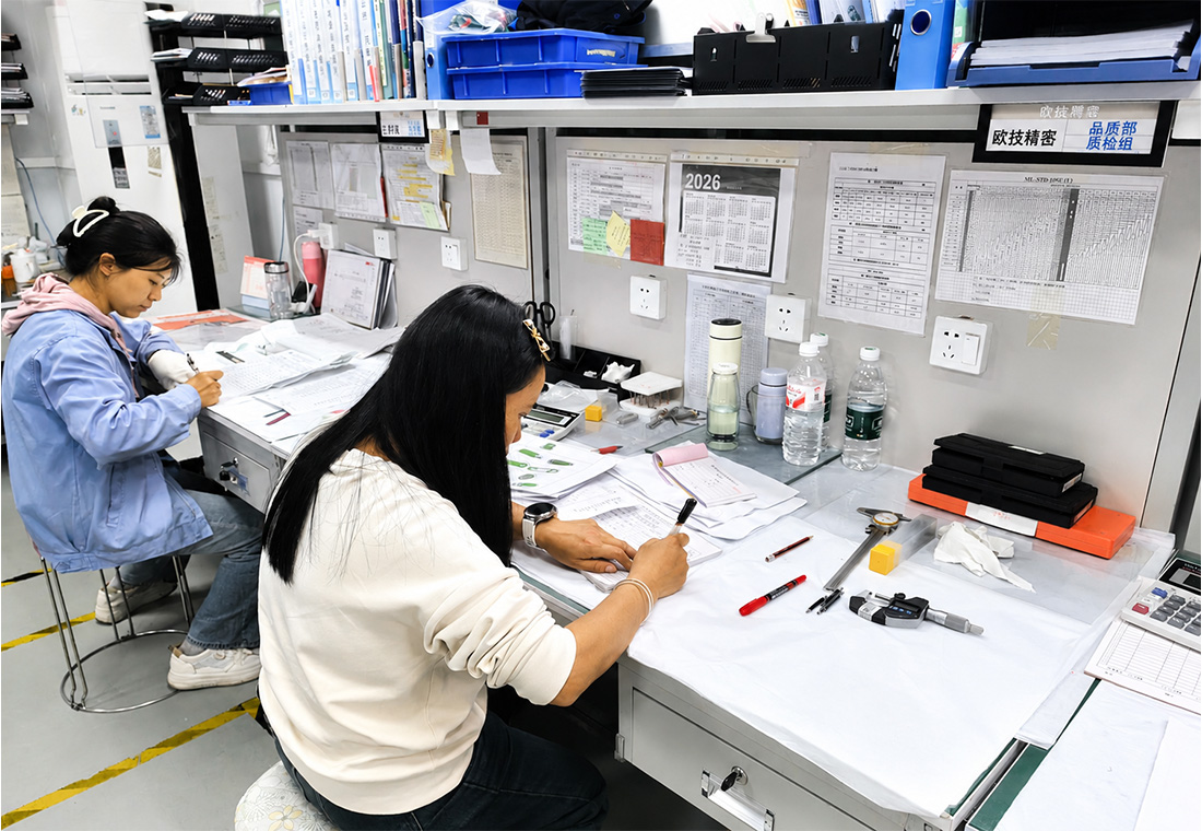 CNC machined parts inspection and drawing based manufacturing support