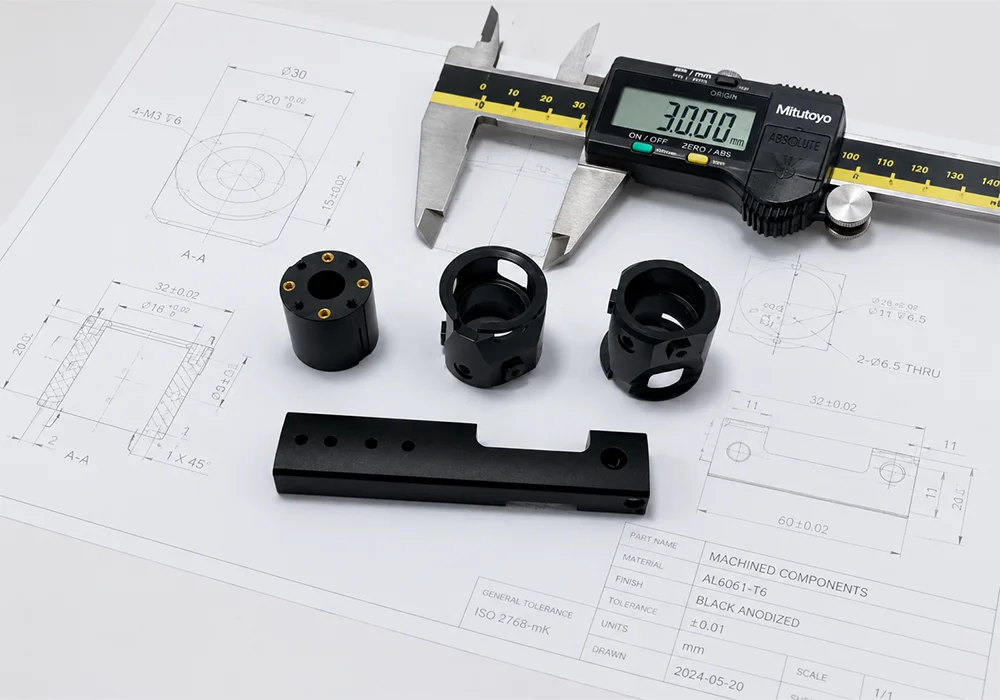 Custom manufacturing capabilities for CNC machined and fabricated precision parts