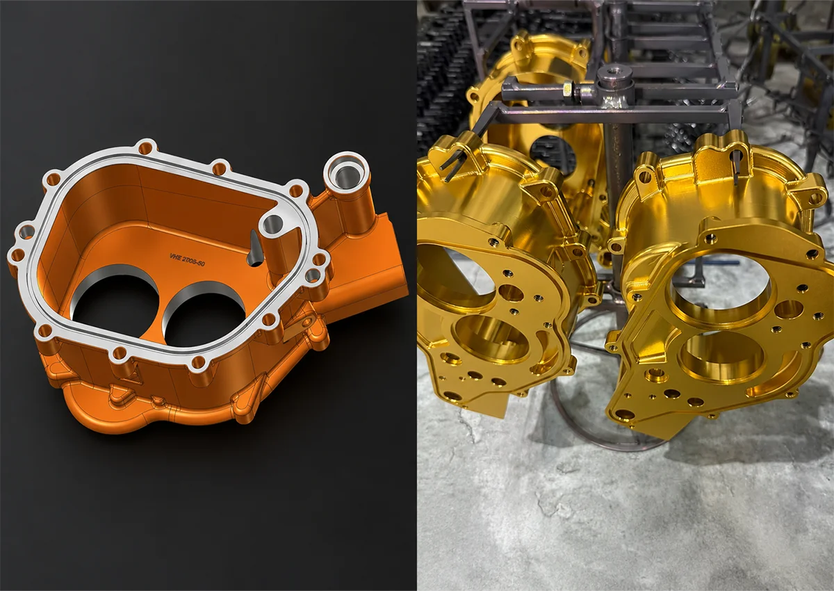 custom prototype parts engineering review with CNC machined samples and technical drawings