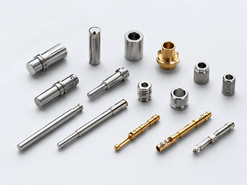 micro machined small diameter shafts with stepped features