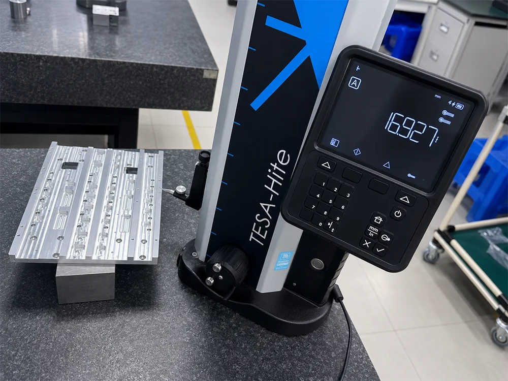 Precision parts inspection and quality control before delivery