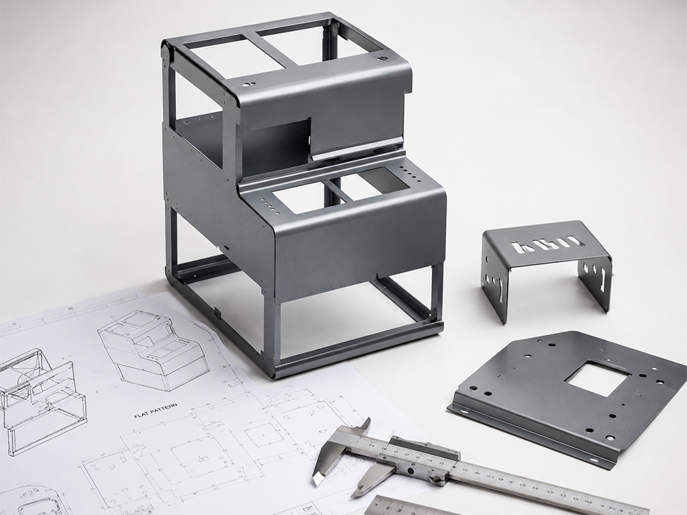 sheet metal fabrication DFM review for bend design holes surface finishing and inspection