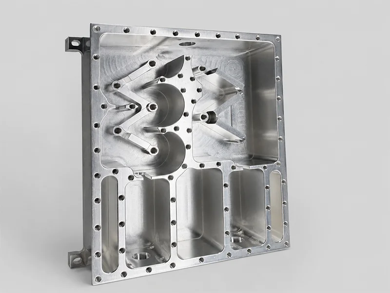 CNC machined RF cavity housing