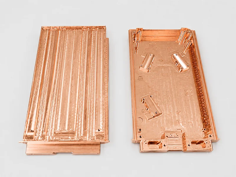 Copper and brass conductive components for electronics