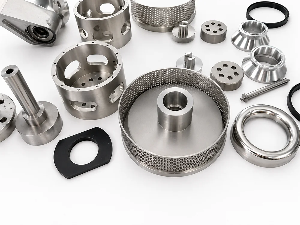 custom precision components and CNC machined parts manufactured from customer drawings