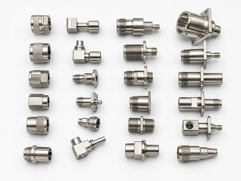 Connector support parts for RF and electronics assemblies